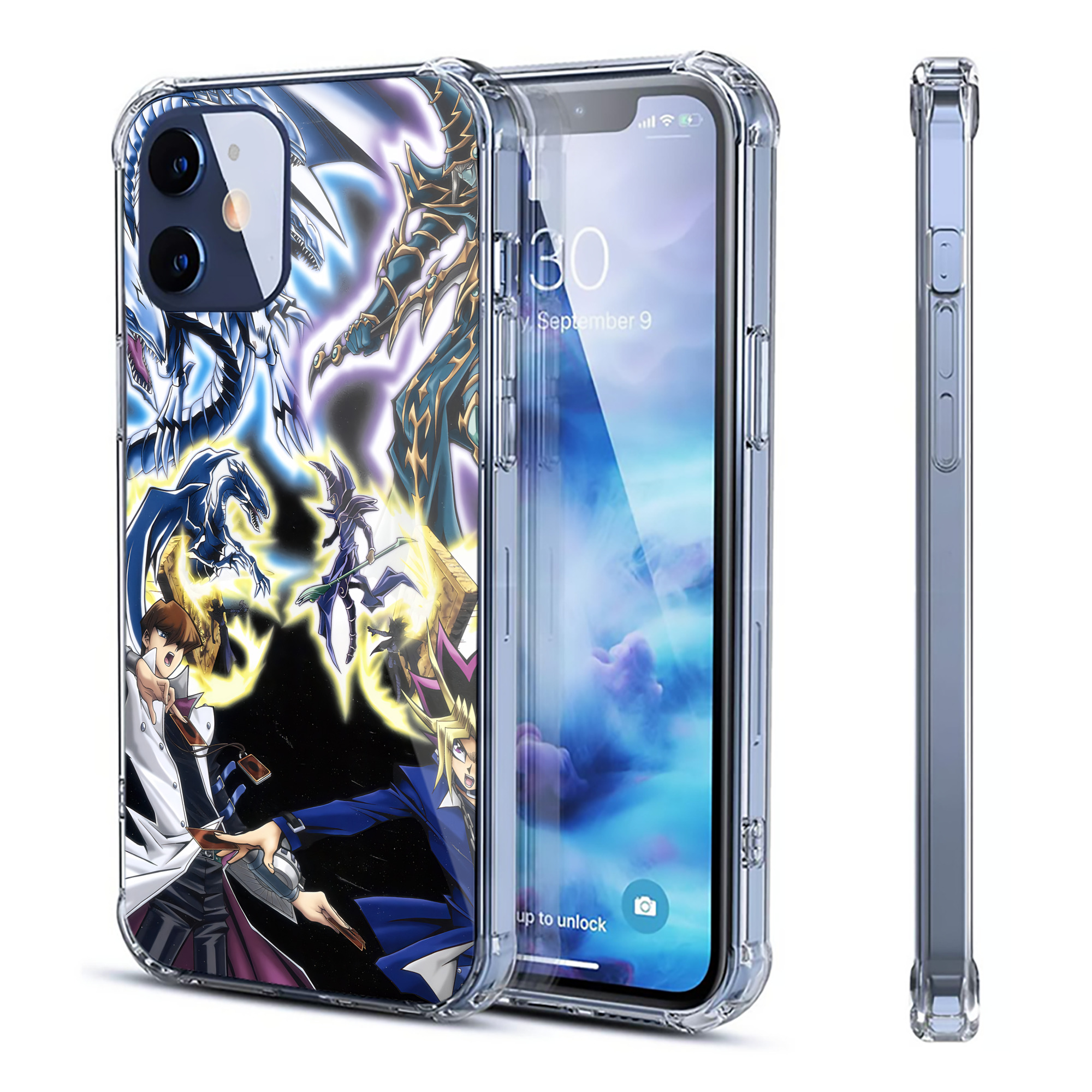 （画像用） 遊☆戯☆王 Yu-Gi-Oh! 【iPhone 12シリーズ対応】透明スマホケース（クリアソフトケース）